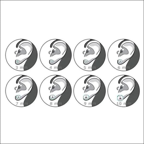RVS Kattenoog Oorbellen Diverse Kleuren 4-8mm - Cat Eye Oorstekers - Zilverkleur / 6mm / Wit -