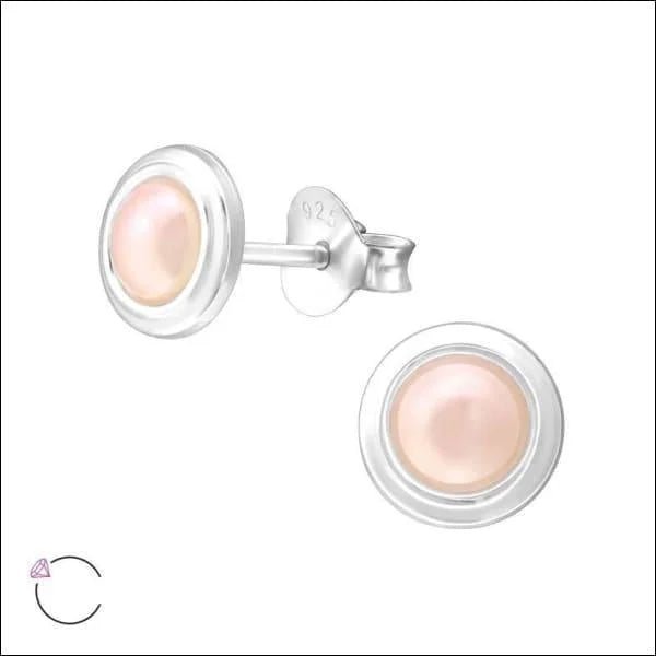 Zilveren Roze Pareloorbellen &acirc;&euro;&ldquo; 7mm &acirc;&euro;&ldquo; Tijdloos -