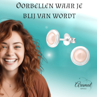 Zilveren Roze Pareloorbellen &acirc;&euro;&ldquo; 7mm &acirc;&euro;&ldquo; Tijdloos -