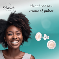 Zilveren Roze Pareloorbellen &acirc;&euro;&ldquo; 7mm &acirc;&euro;&ldquo; Tijdloos -