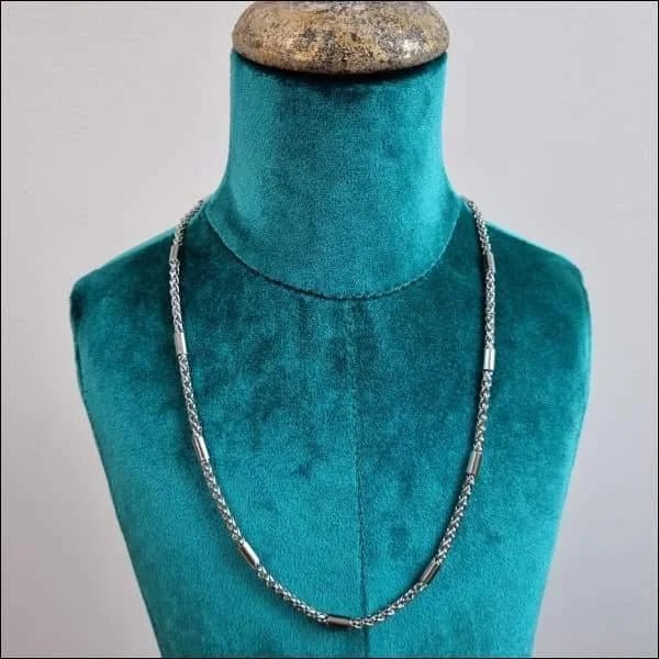 RVS Vossenstaart Ketting Staal &acirc;&euro;&ldquo; 60x4mm Stoere Schakelketting Unisex - Unisex