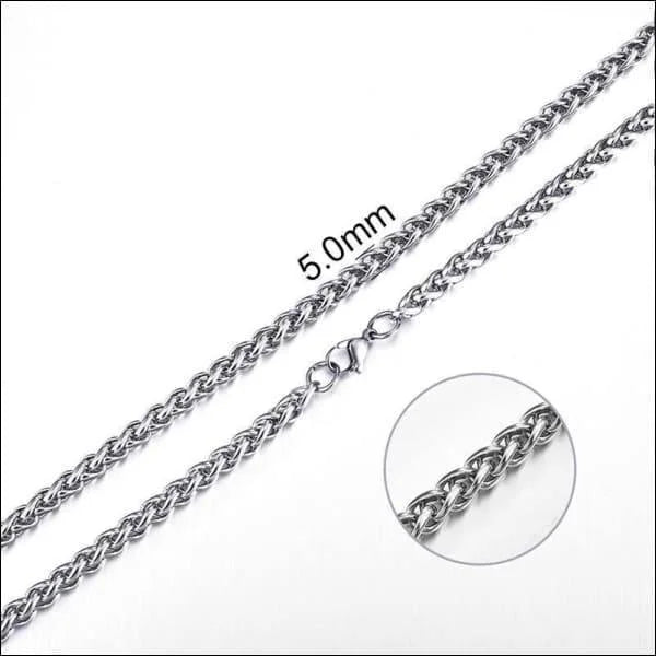 Zilverkleurige Stalen Vossenstaart Ketting &acirc;&euro;&ldquo; Soepele Schakelketting RVS Dames - U