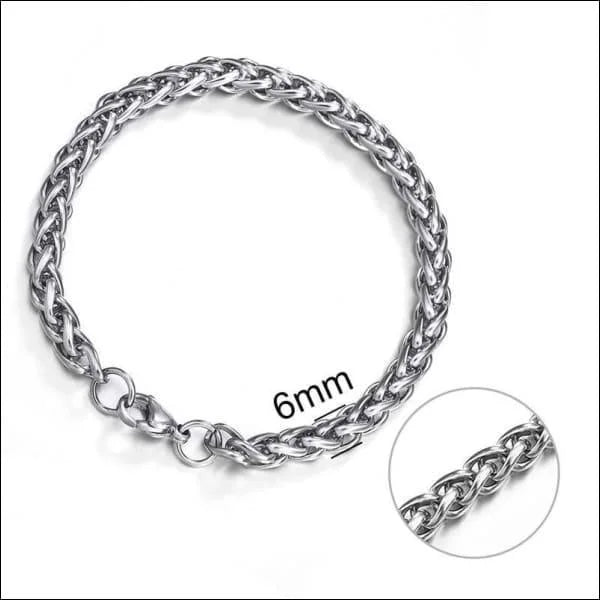 Stalen Vossenstaart Armband man vrouw - Heren