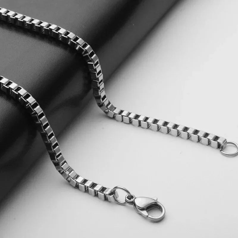RVS Venetiaanse Ketting Zilverkleurig &acirc;&euro;&ldquo; Elegante Schakelketting Unisex Staal - 50