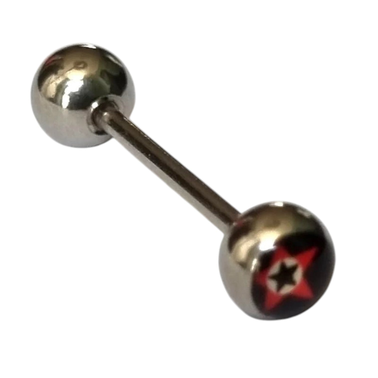 Zilveren Sterren Tongpiercing -