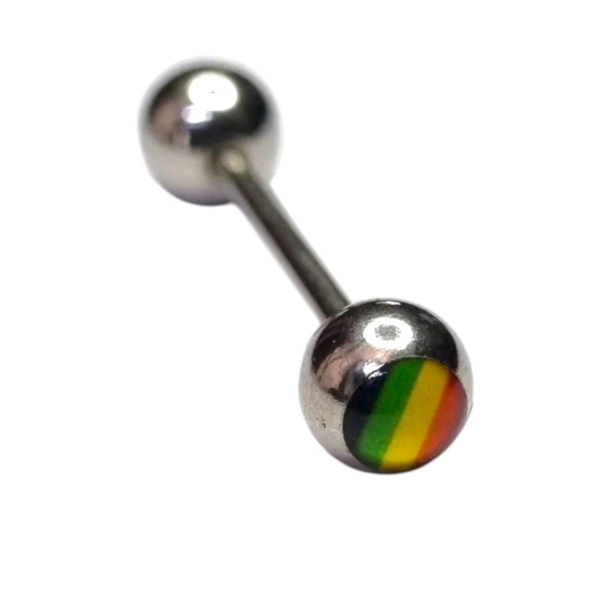 Regenboog Tongpiercing van Staal -