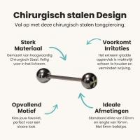 Stijlvolle Stalen Tongpiercing van Aramat Jewels&Acirc;&reg; -