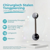 Vlamontwerp Tongpiercing Acryl -
