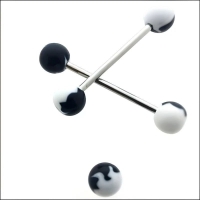 Vlamontwerp Tongpiercing Acryl -