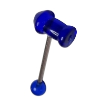 Grappige Donkerblauwe Tongpiercing van Acryl -
