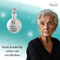 Stalen Urnhanger Im Here Watching &acirc;&euro;&ldquo; Troostend Gedenksieraad RVS - Unisex