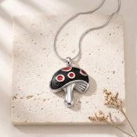 Stalen as-hanger paddenstoel rood emaille 31mm - Unisex