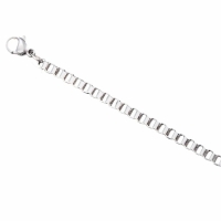 Stalen Venetiaanse Ketting Zilverkleurig &acirc;&euro;&ldquo; Elegante Schakelketting RVS Unisex - 4