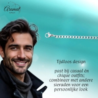 Stalen Venetiaanse Ketting Zilverkleurig &acirc;&euro;&ldquo; Elegante Schakelketting RVS Unisex - 5