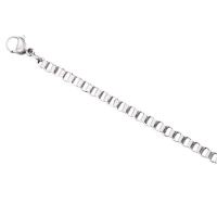 Stalen Venetiaanse Ketting Zilverkleurig &acirc;&euro;&ldquo; Elegante Schakelketting RVS Unisex - 5