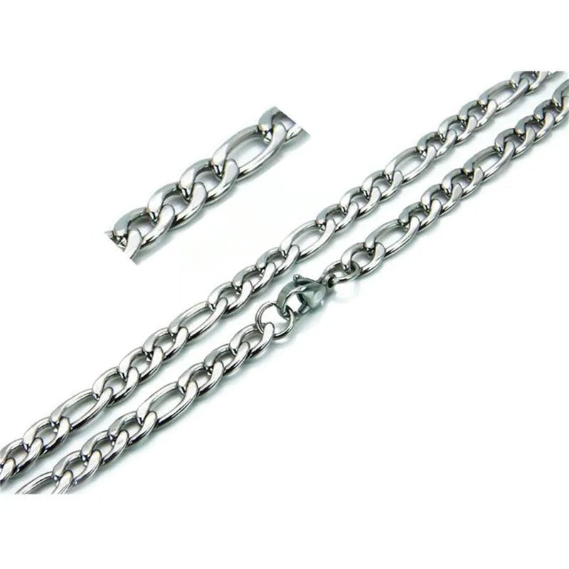Stalen Figaro Ketting 5mm &acirc;&euro;&ldquo; Tijdloos Design Zilverkleurig RVS Unisex - Unisex