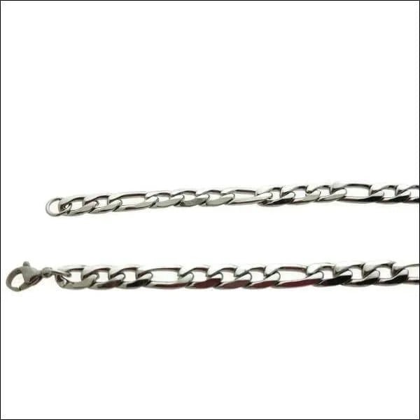 Stalen Figaro Ketting 5mm &acirc;&euro;&ldquo; Tijdloos Design Zilverkleurig RVS Unisex - Unisex