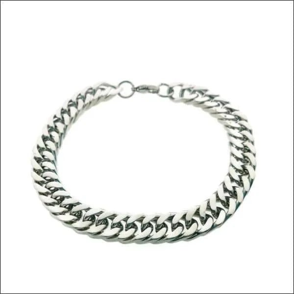 Stijlvolle Stalen Gourmet Armband van 21 Cm