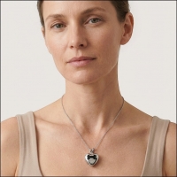 Stalen Crematiehanger Hart &acirc;&euro;&ldquo; Zilverkleurig Assieraad Zonder Ketting - Unisex