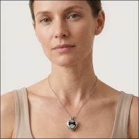 Stalen Crematiehanger Hart &acirc;&euro;&ldquo; Zilverkleurig Assieraad Zonder Ketting - Unisex