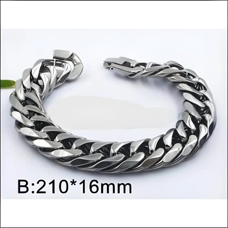 Stijlvolle Stalen Brede Armband - Unisex