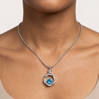 Zirkonia Stalen Ashanger &acirc;&euro;&ldquo; Zilverkleurig Gedenksieraad Zonder Ketting - Unisex