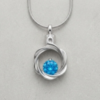 Zirkonia Stalen Ashanger &acirc;&euro;&ldquo; Zilverkleurig Gedenksieraad Zonder Ketting - Unisex