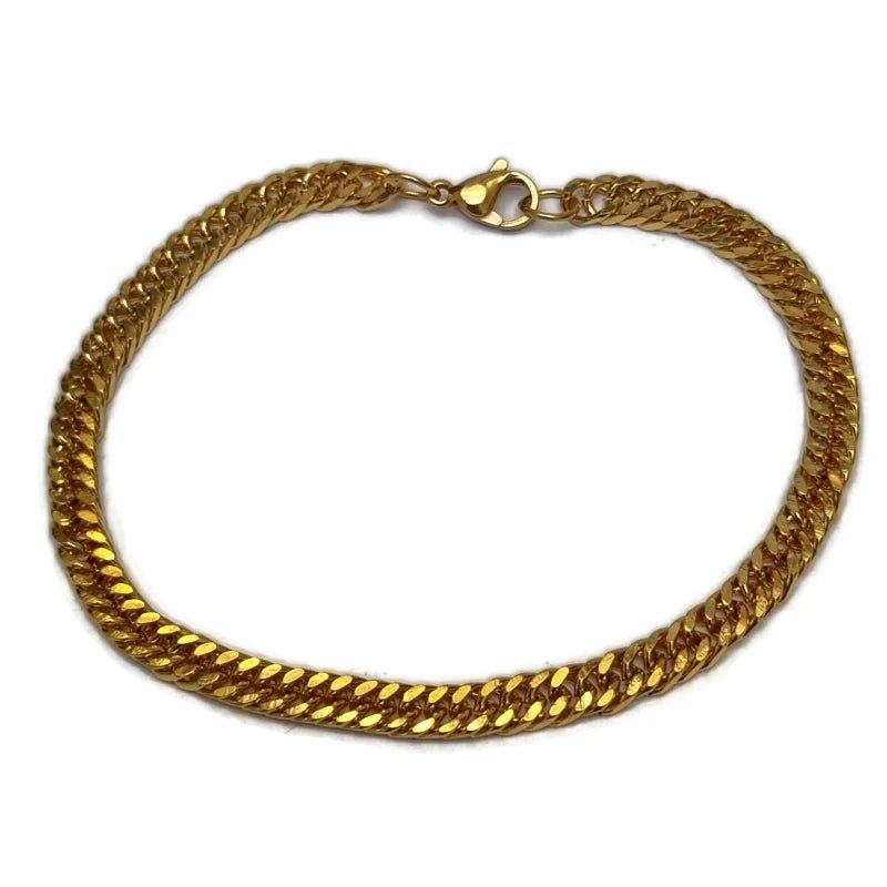 Goudekleurige Trendy Stalen Armband - Heren