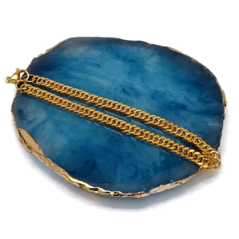 Goudekleurige Trendy Stalen Armband - Heren