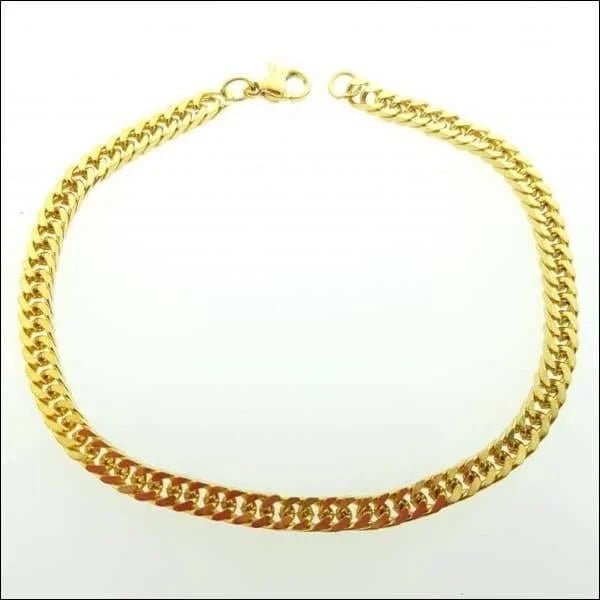 Goudekleurige Trendy Stalen Armband - Heren