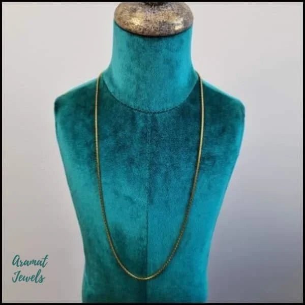 Goudkleurige Slangenketting RVS Staal &acirc;&euro;&ldquo; Soepele Snake Chain Dames - Unisex