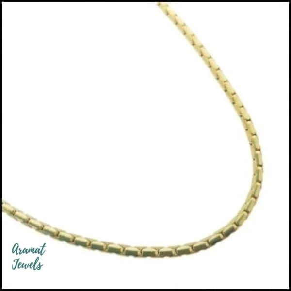 Goudkleurige Slangenketting RVS Staal &acirc;&euro;&ldquo; Soepele Snake Chain Dames - Unisex