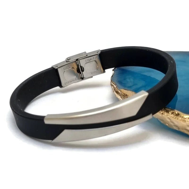 Moderne Rubberen Armband 21cm - Heren