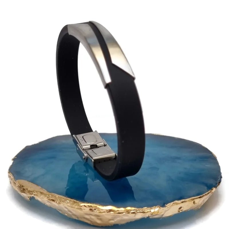 Moderne Rubberen Armband 21cm - Heren
