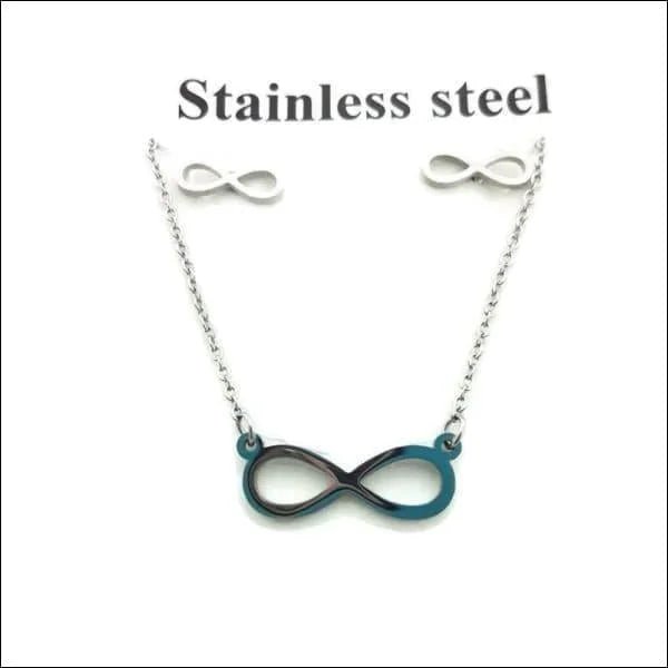 Prachtige Sieradenset Infinity - Oorbellen & Ketting -
