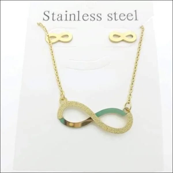 Sieraden set-Elegante Oorbellen en Ketting Infinity -