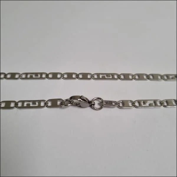 Trendy Dunne Open Schakel Ketting Staal &acirc;&euro;&ldquo; Zilverkleurig Fijne Ketting RVS - Unise