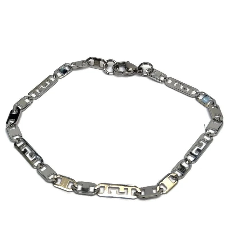 Roestvrijstalen Platte Armband met Open Schakel - Unisex