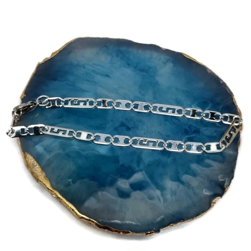 Roestvrijstalen Platte Armband met Open Schakel - Unisex