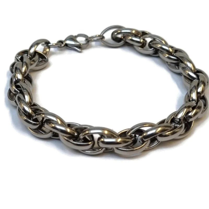 Fantasie Schakel Armband man staal