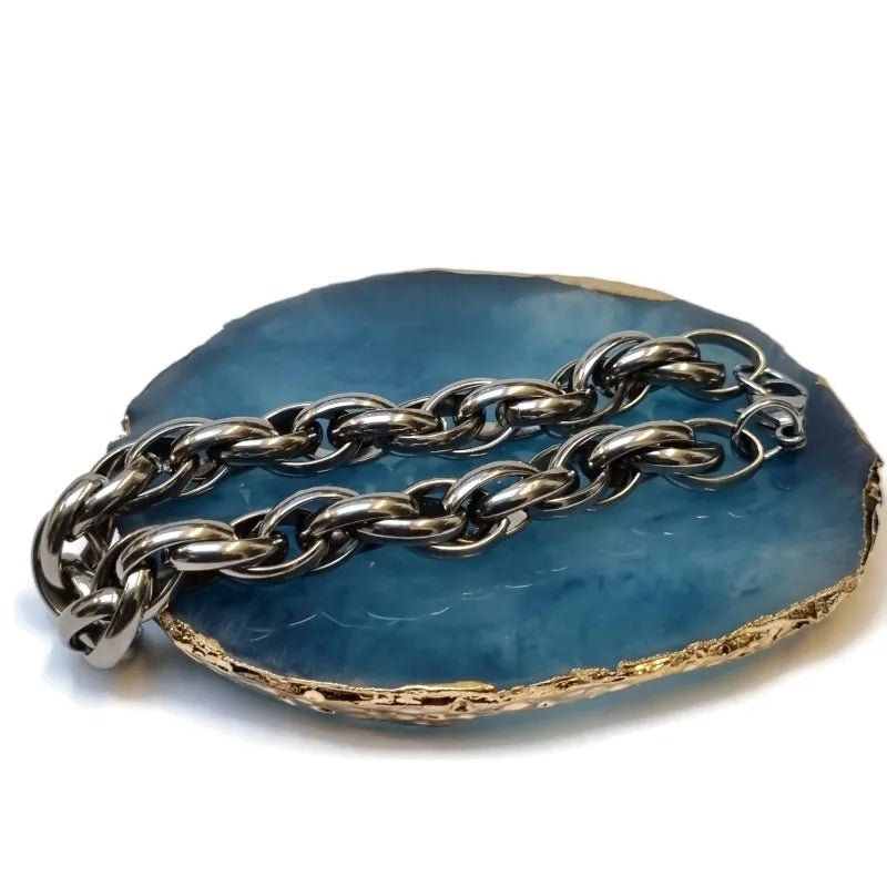 Fantasie Schakel Armband man staal