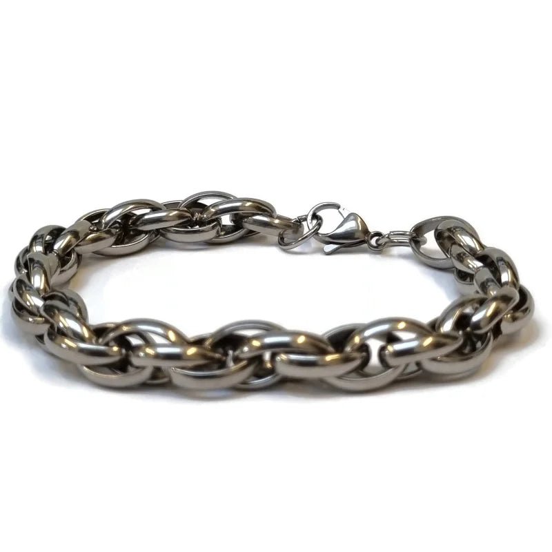 Fantasie Schakel Armband man staal