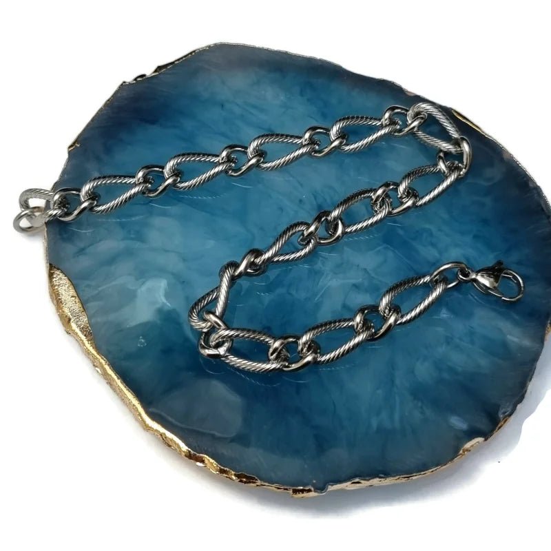 Stalen Fantasie Schakel Armband - Unisex