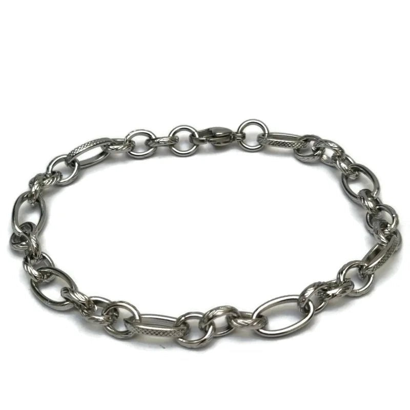 Prachtige Stalen Armband met Fantasieschakel