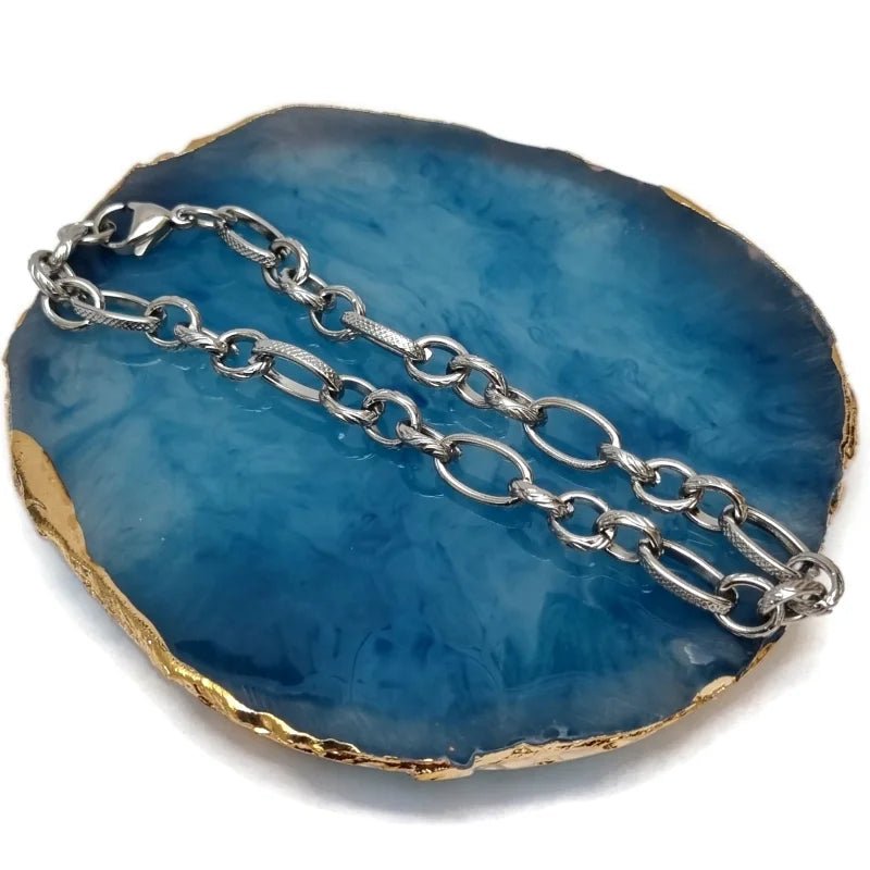 Prachtige Stalen Armband met Fantasieschakel