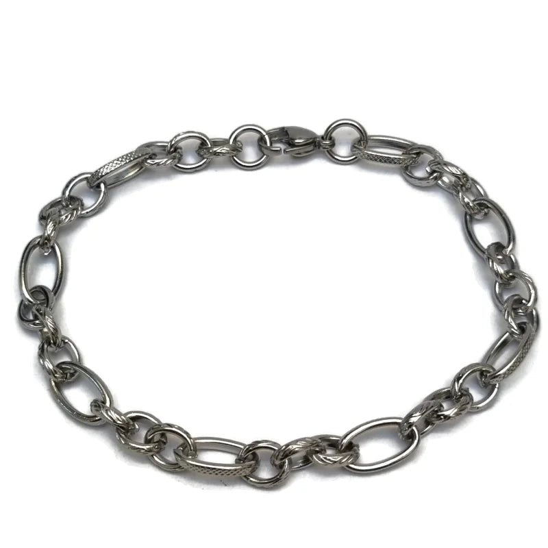 Prachtige Stalen Armband met Fantasieschakel
