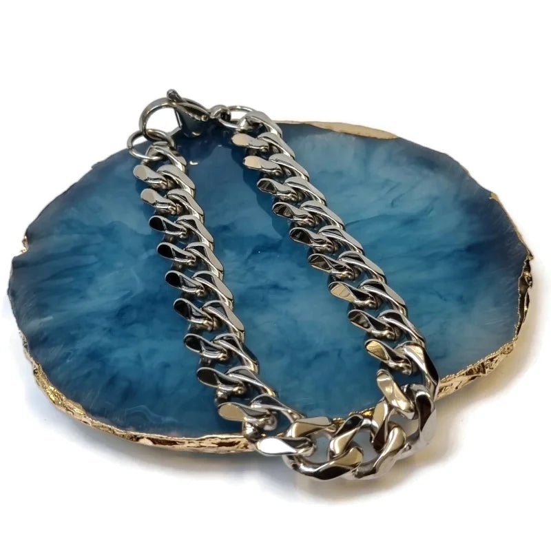 RVS gourmet armband Curb Cuban - Unisex