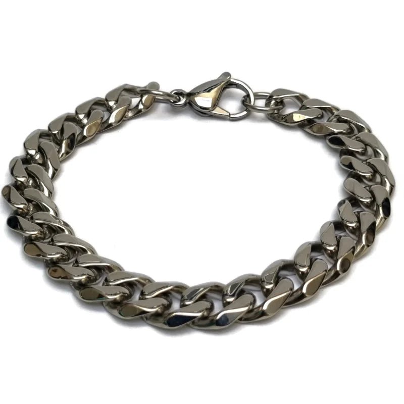 RVS Curb Cuban Schakel Armband man - Unisex