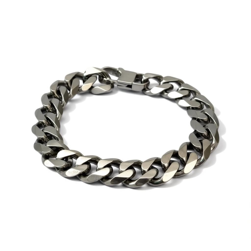 RVS Armband met Curb Cuban Schakel