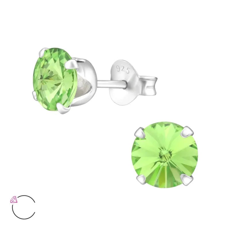 Zilveren Kristal Oorbellen - Aramat Jewels&Acirc;&reg; - AB Transparant -